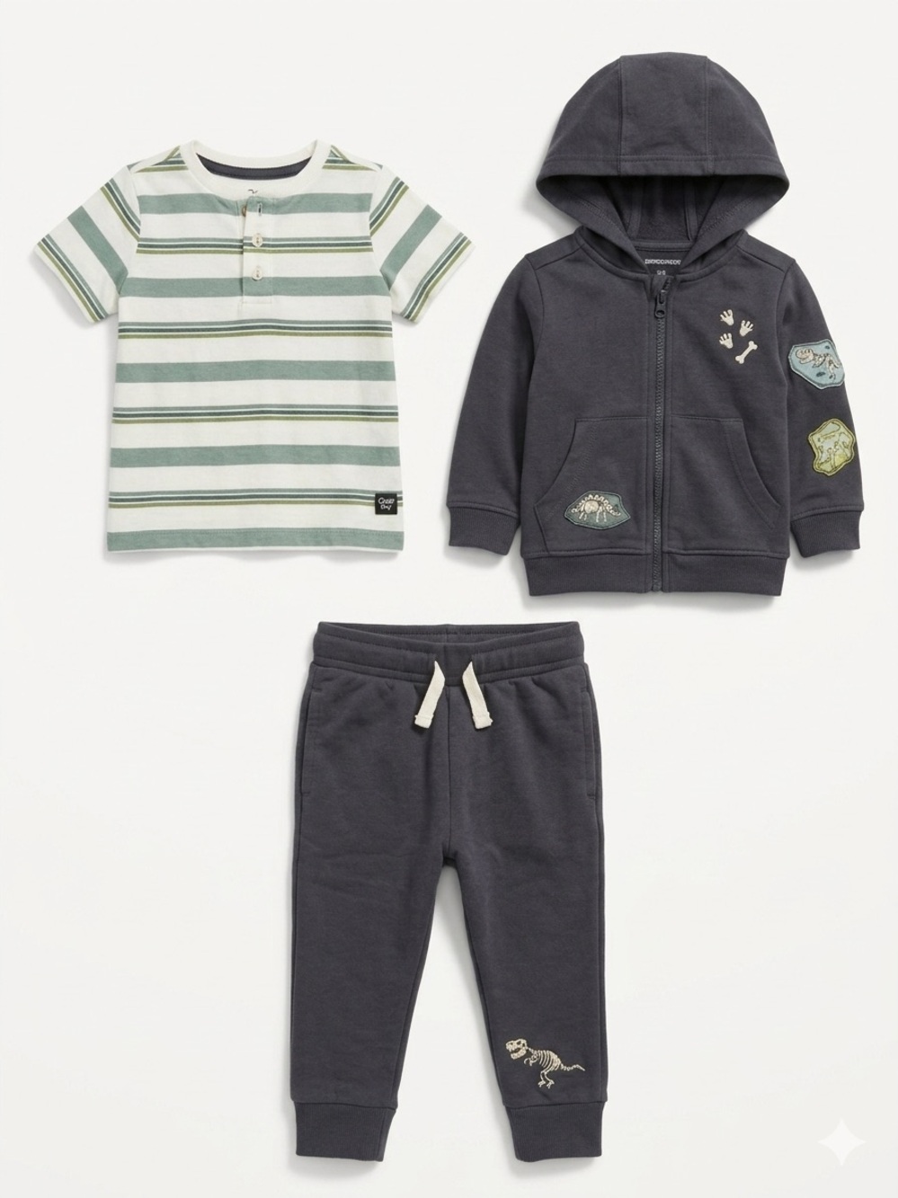 Flapdoodles Toddler Dino 3PC Set